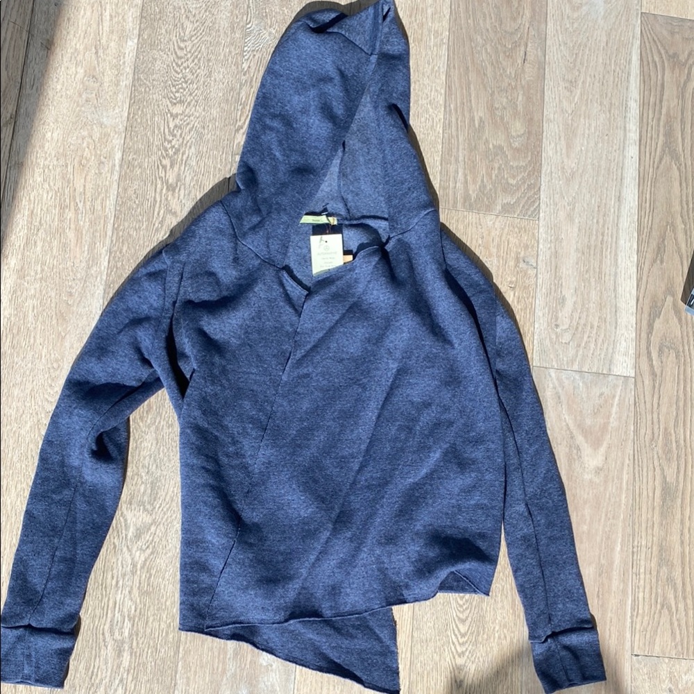 Stylish Blue Asymmetrical Hoodie